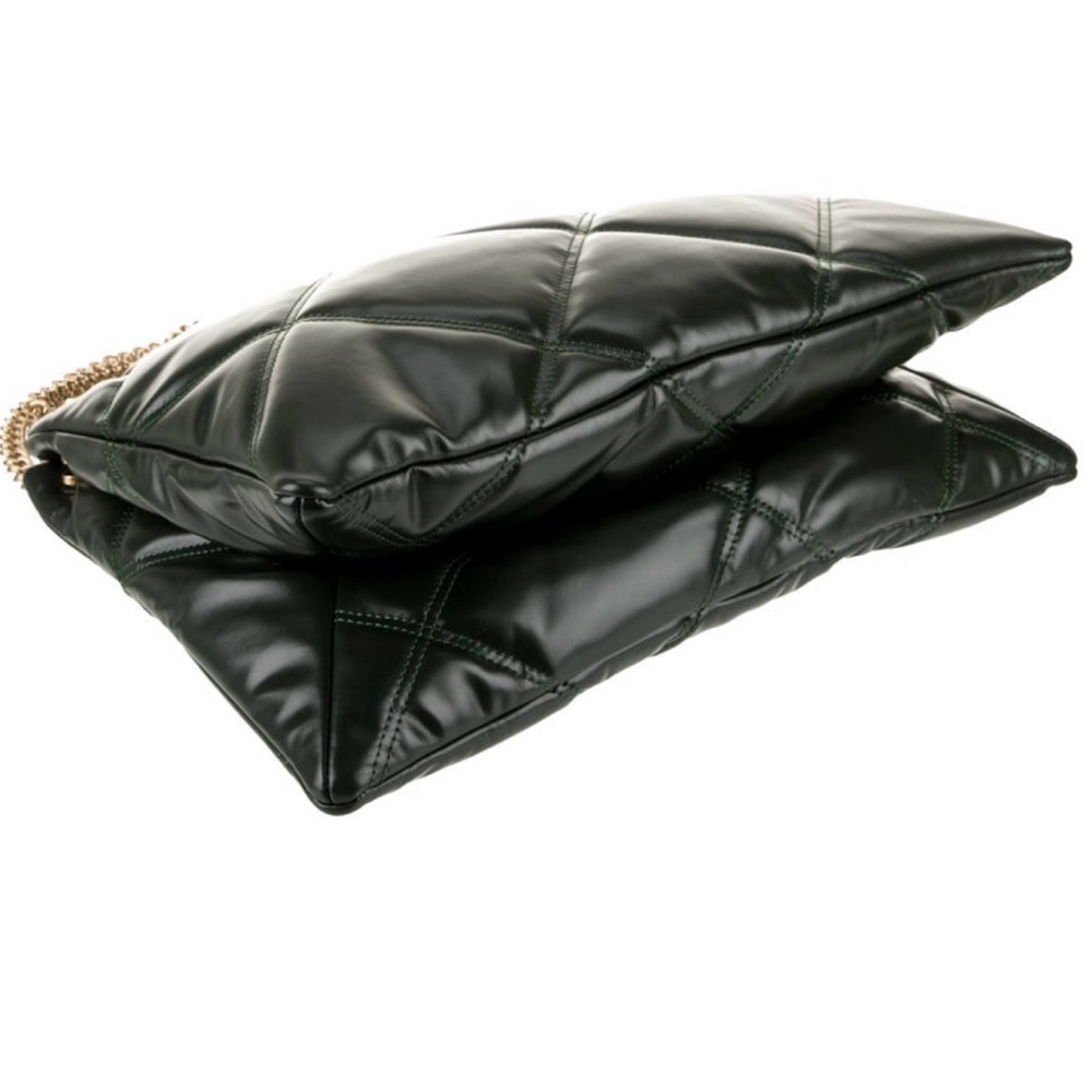 Tory Burch Dark Green Quilted Shoulder Bag - Picture 5 of 8
